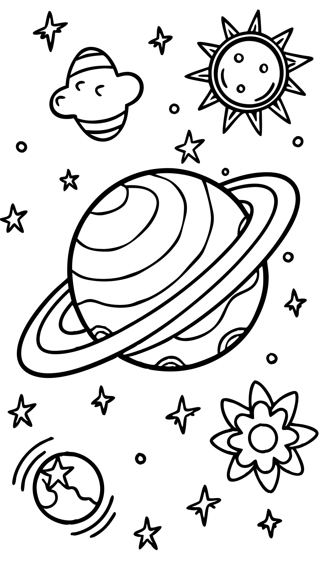 coloriage galaxie